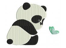 Stickdatei - Patti Panda staunt